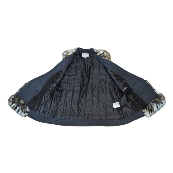 June Ambrose Faux Fur Vest Women's Size Medium Old Money Mob Wife Fall Layering - Picture 6 of 9